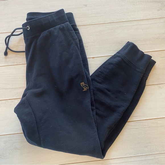 October’s Very Own Drake Joggers Sweatpants  Black Gold Logo Sz M - Picture 2 of 10